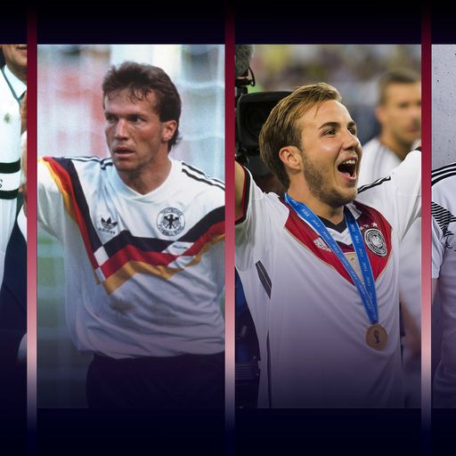 Die WM-Trikots der deutschen Nationalmannschaft