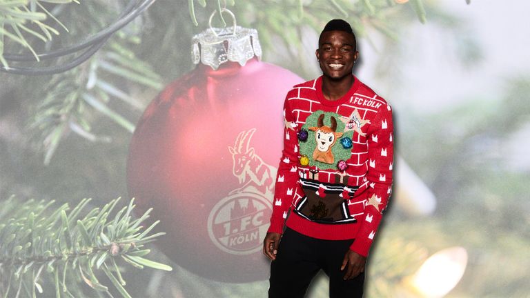 Viel Klimmbimm und Farbe ohne Ende: In der Liga mag es nicht laufen, in Sachen Ugly Sweater sind die Kölner dafür ganz vorne mit dabei (© 1. FC Köln).