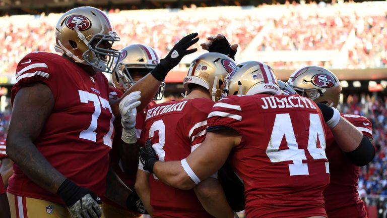 Die San Francisco 49ers feiern im zehnten Spiel den ersten Sieg.