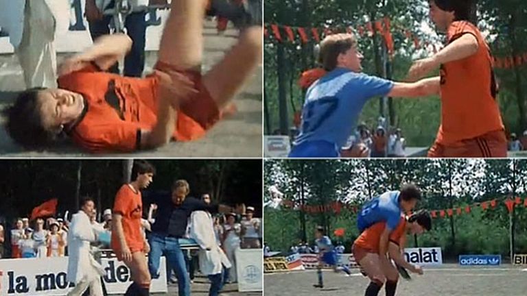 Seine schauspielerischen Lorbeeren sammlte Ancelotti bereits 1983 in 'Keiner haut wie Don Camillo'. Allzu friedlich agiert der italienische Gentleman auf dem Platz allerdings nicht (Bildquelle: marca.com).