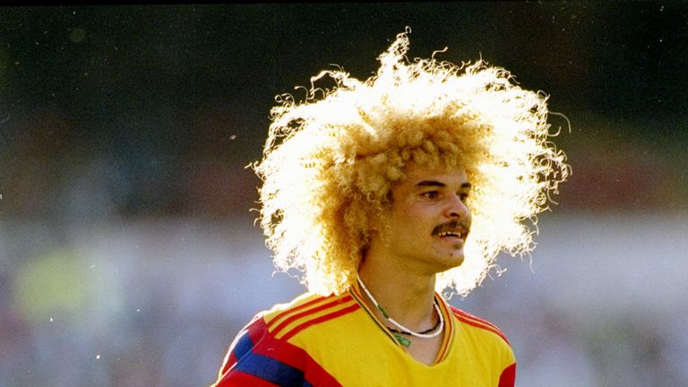 DIE MÄHNE! Kolumbiens Idol Carlos Valderrama ist bekannt für seine Haarpracht. 
