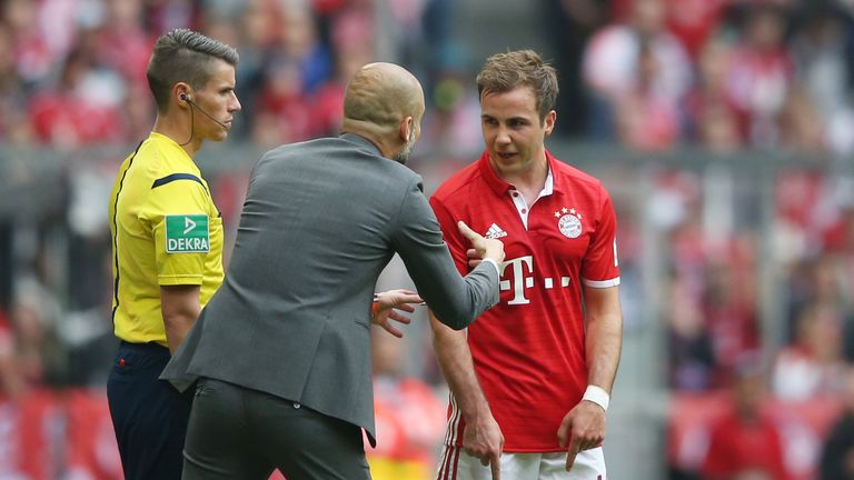 Unter Pep Guardiola hatte Mario Götze beim FC Bayern einen schweren Stand.