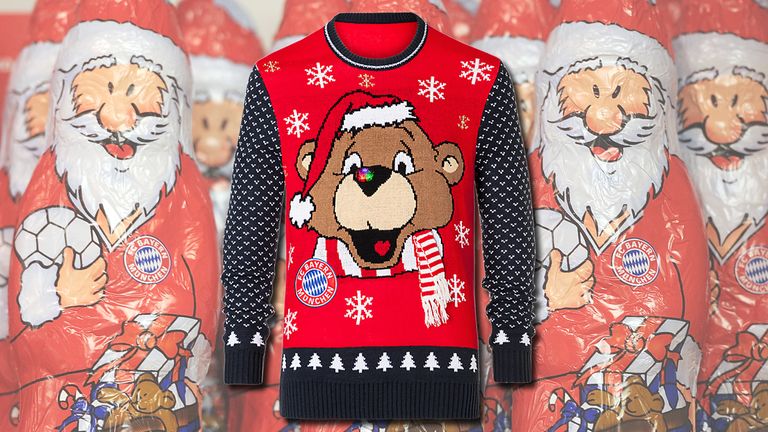 Der Rekordmeister setzt dieses Jahr voll auf Maskottchen Berni - inklusive bunter Funkelnase (© FC Bayern).