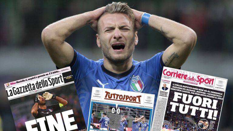 Fassungslos kommentieren die italienischen Medien den historischen WM-Knockout der Squadra Azzurra.