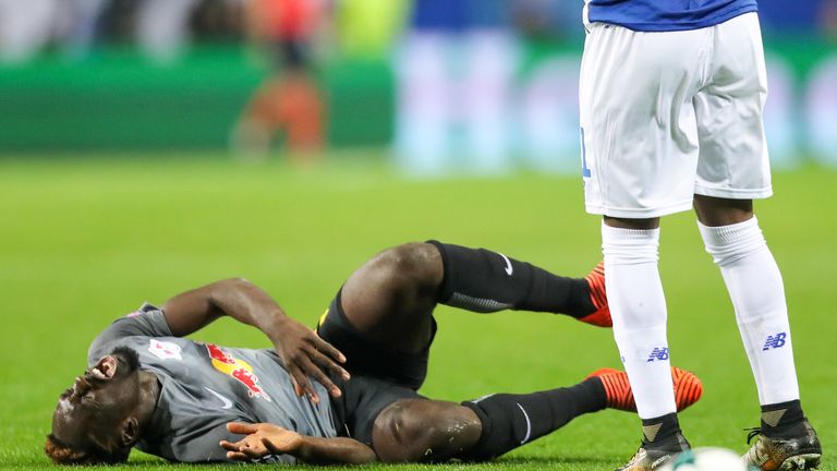 Jean-Kevin Augustin verletzte sich im CL-Spiel gegen den FC Porto.