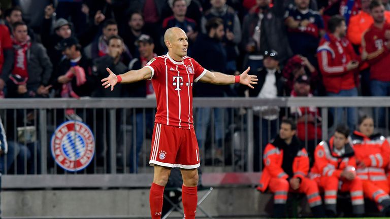 Arjen Robben, wenn er den Ball mal nicht bekommt.