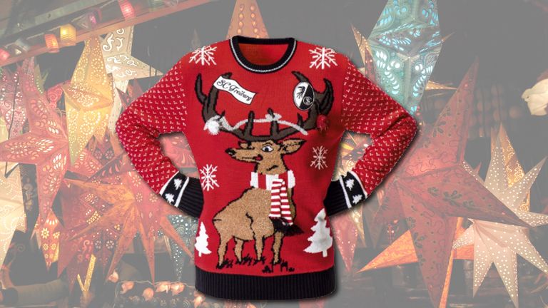 Auch Freiburgs Hirsch-Sweater ist wohl nur was Hard-Core-Fans (© SC Freiburg).