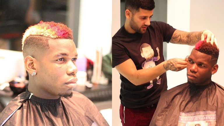 Paul Pogba hat wegen seiner Verletzung ohnehin viel Freizeit. Nun zeigt er die jüngste Kreation seines Barbiers. (Quelle: instagram.com/astarbarbers)