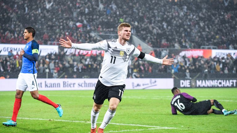 Timo Werner erzielt im 10. Länderspiel sein siebtes Tor.