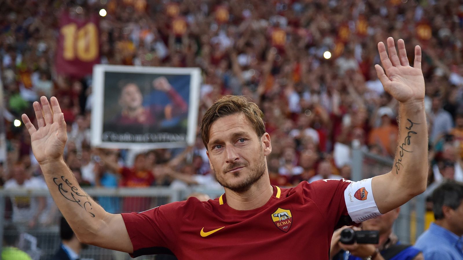 Vor CLKracher Totti mit Message an die RomaFans Fußball News Sky