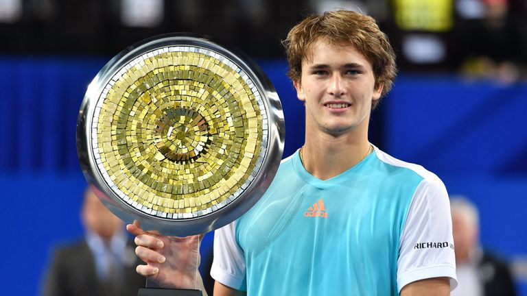 13.2.2017 - TENNIS: Deutschlands Nummer eins Alexander Zverev steht erstmals in den Top 20 der Tennis-Weltrangliste. Der Hamburger verbessert sich durch seinen Turniersieg im französischen Montpellier um drei Positionen auf Rang 18.