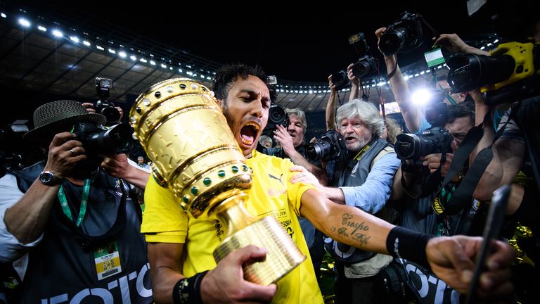 27.5.2017 - FUSSBALL: Borussia Dortmund gewinnt zum vierten Mal den DFB-Pokal. Nach drei Final-Niederlagen in Serie besiegt der BVB am Samstag in Berlin den Außenseiter Eintracht Frankfurt 2:1.