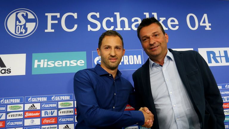 9.6.2017 - FUSSBALL: Schalke 04 trennt sich nach nur einem Jahr von Trainer Markus Weinzierl.  Nachfolger wird Domenico Tedesco vom Zweitligisten Erzgebirge Aue, der 31-Jährige erhält einen Zweijahresvertrag.