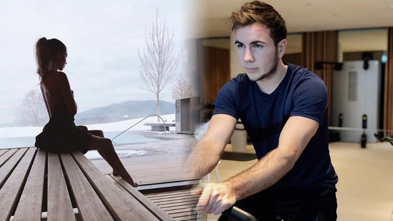 Borussia Dortmunds Mario Götze bekommt Unterstützung von seiner Verlobten Ann-Kathrin Brömmel am Tegernsee. (Quelle: Instagram mariogotze/annkathrinvida)