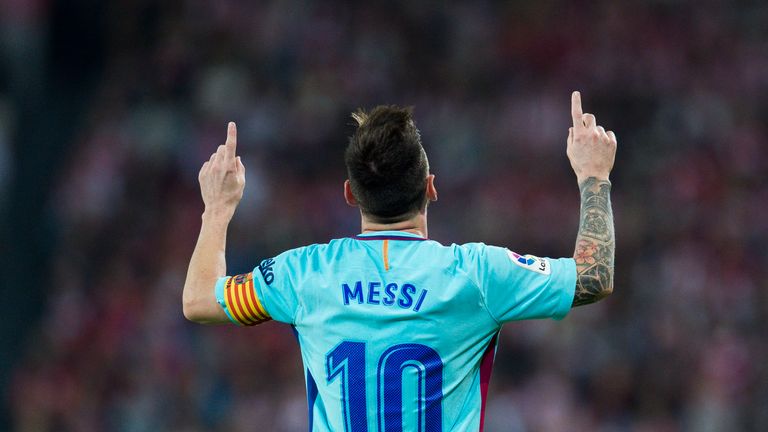 Lionel Messi kommt auf 525 Treffer für den FC Barcelona.