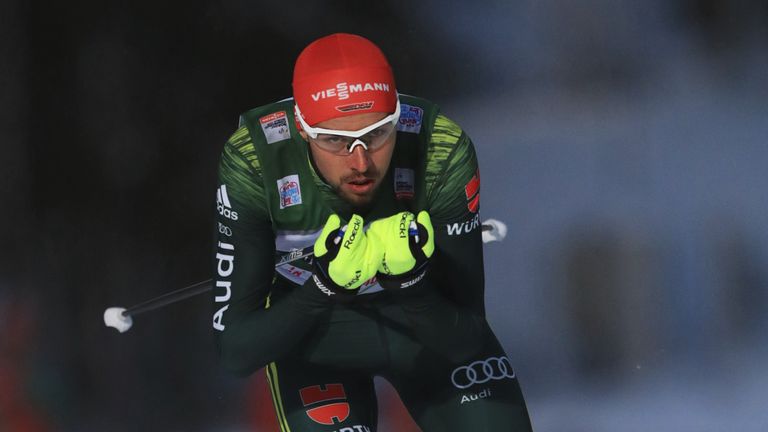 Auch Johannes Rydzek  konnte den Sieg der Norweger nicht verhindern.