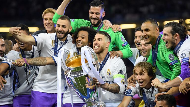 3.6.2017 - FUSSBALL: Real Madrid geht als erster erfolgreicher Titelverteidiger in die Champions-League-Geschichte ein. Der spanische Rekordmeister bezwingt mit dem deutschen Weltmeister Toni Kroos Juventus Turin im Finale von Cardiff 4:1.