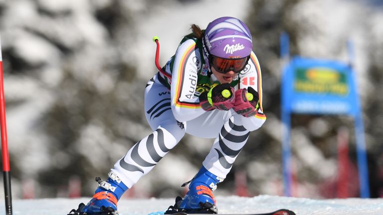 Viktoria Rebensburg patzt beim Super-G in Val d'Isere.