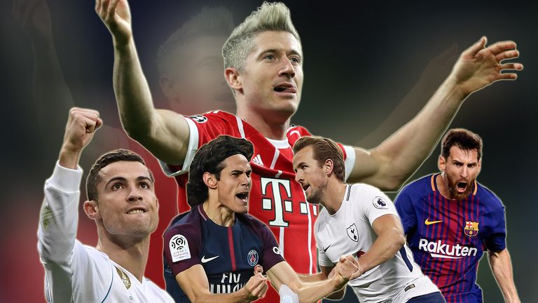 Dieses Torjäger-Quintett liefert sich ein Kopf-an-Kopf-Rennen.