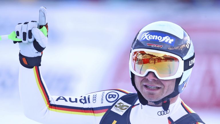 Die deutschen Abfahrer, unter ihnen Andreas Sander, präsentierten erneut ein starkes Mannschaftsergebnis in Gröden.