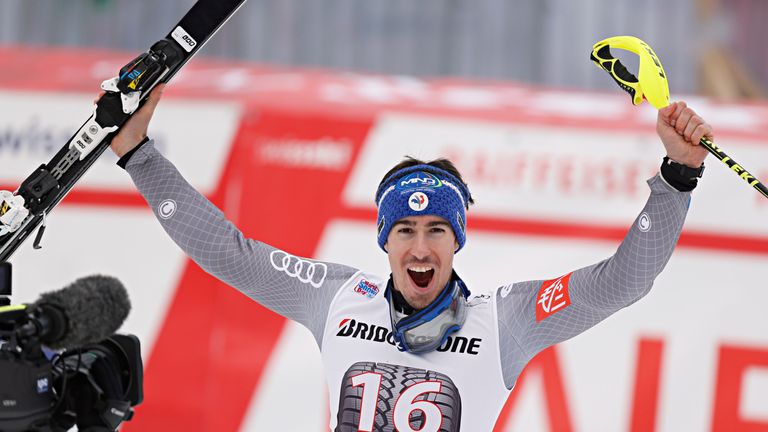 Victor Muffat-Jeandet kann in Wengen zum ersten Mal über einen Weltcup-Sieg jubeln.