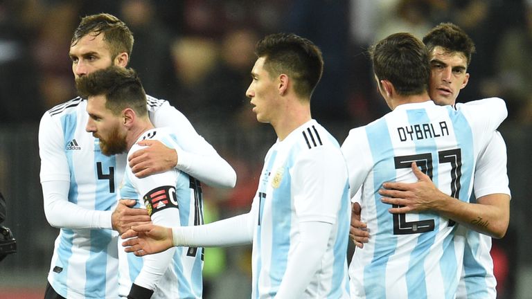 Messi und seine Teamkollegen bereiten sich auf die bevorstehende Fussball-WM vor.