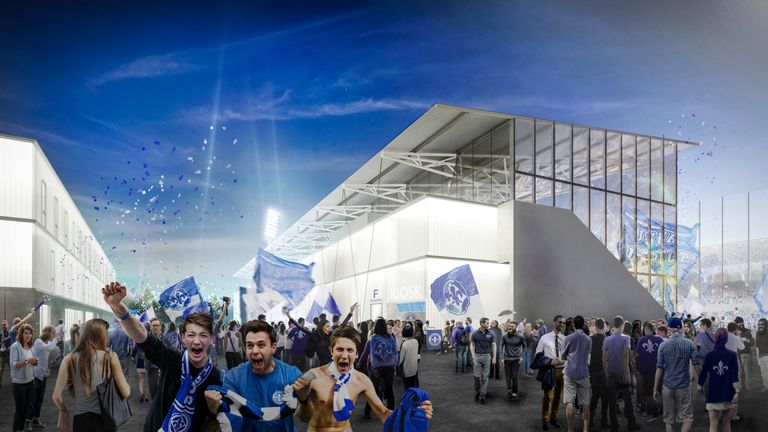 Der SV Darmstadt 98 will das Böllenfalltor modernisieren. (Quelle: 1100 Architekten)