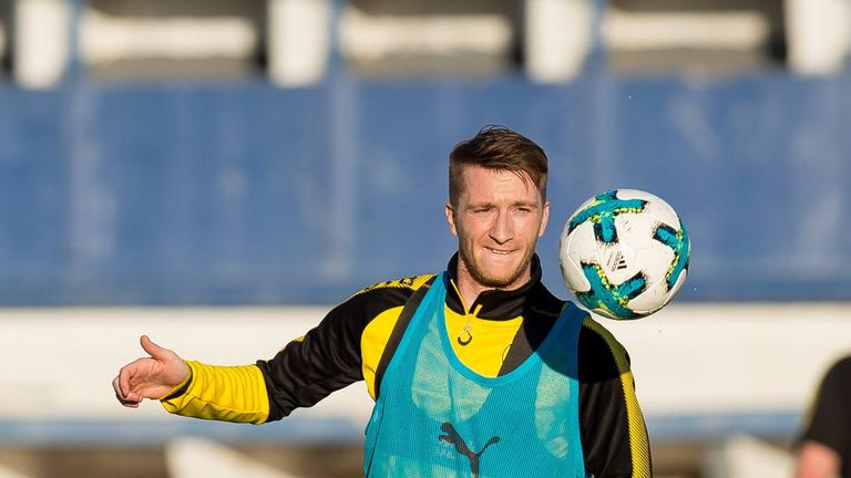 Marco Reus absolviert im Trainingslager in Marbella fast eine volle Einheit. 