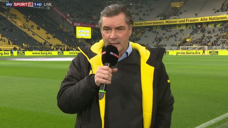 Michael Zorc erklärt am Sky Mikro, warum Pierre-Emerick Aubameyang begnadigt wird.