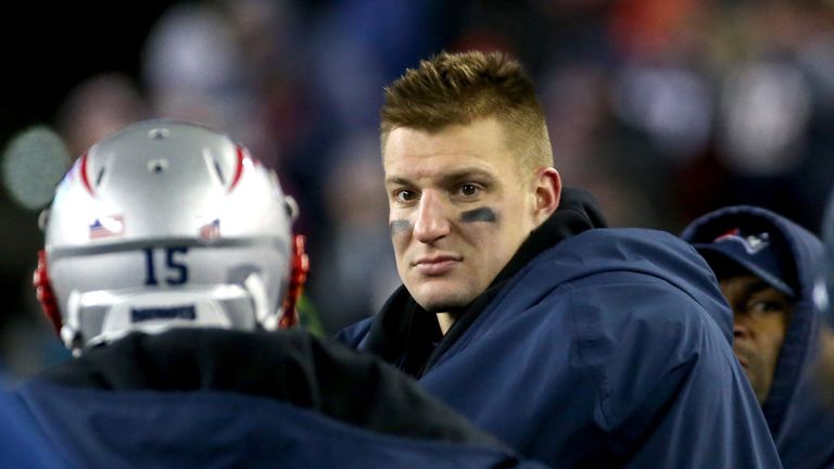 Die New England Patriots bangen vor dem Super Bowl gegen die Philadelphia Eagles um den Einsatz von Rob Gronkowski.