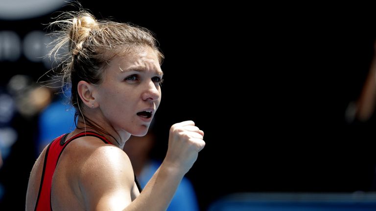 Die Nummer eins der Welt Somina Halep kämpft sich bei den Australian Open ins Achtelfinale.