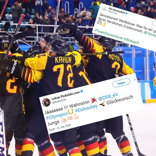 Nach Triumph gegen Schweden: So wird das DEB-Team gefeiert