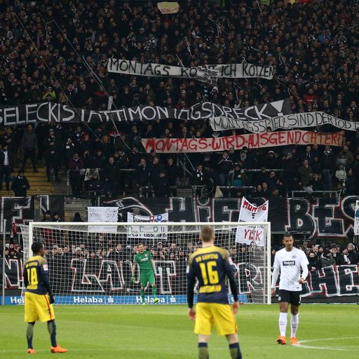 Frankfurt-Fans stören Montagsspiel