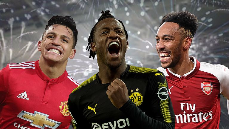 Alexis Sanchez, Michy Batshuayi und Pierre-Ermeick Aubameyang können bei ihren Debüts glänzen.