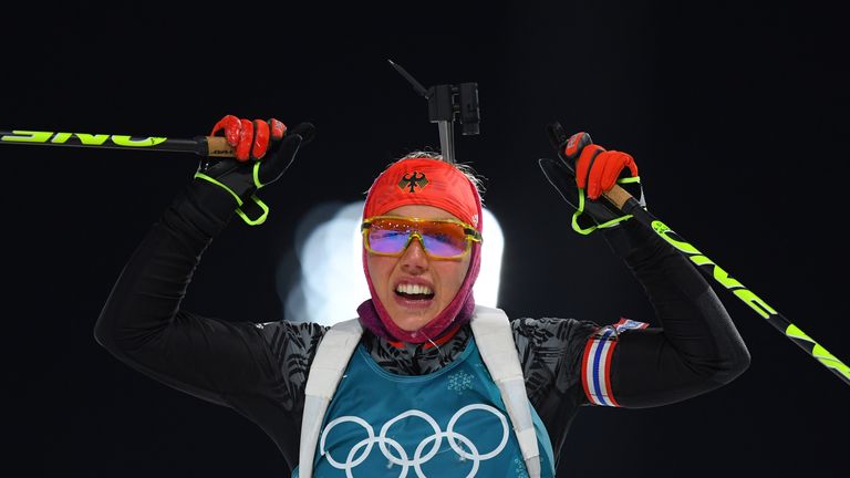 Lauar Dahlmeier holt in Pyeongchang die erste Medaille für Deutschland.