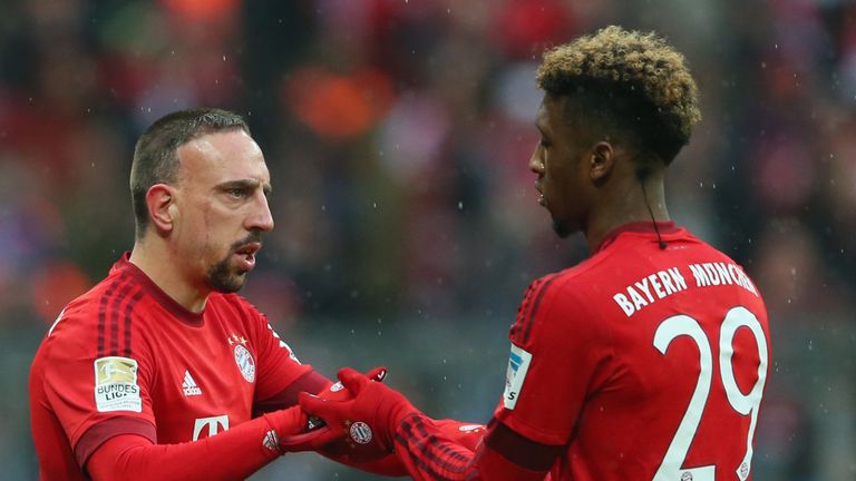 Franck Ribery muss Kingsley Coman im Saisonendspurt ersetzen.