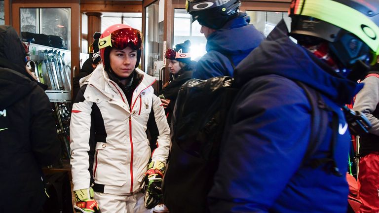 Mikaela Shiffrin und die anderen Skiläuferinnen dürfen nicht auf die Piste.