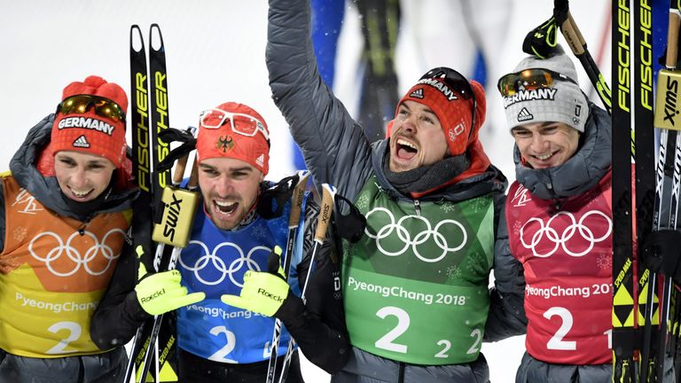 Die nordischen Kombinierer gewinnen im dritten Wettbewerb die dritte Goldmedaille.