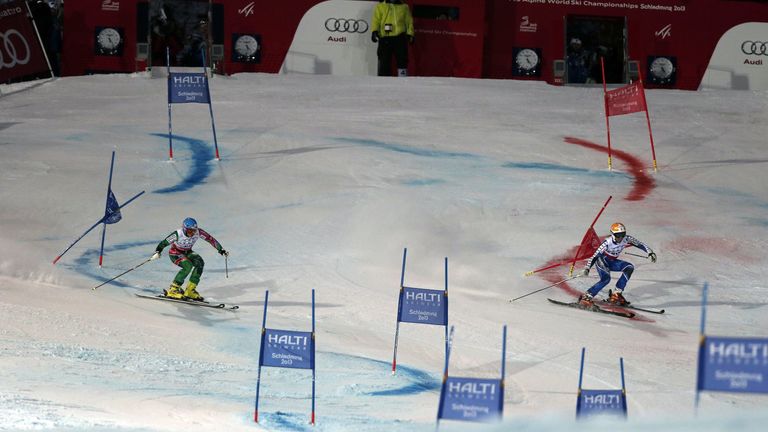 In Südkorea erstmals olympisch: der Teamwettbewerb der Ski-Alpinen.