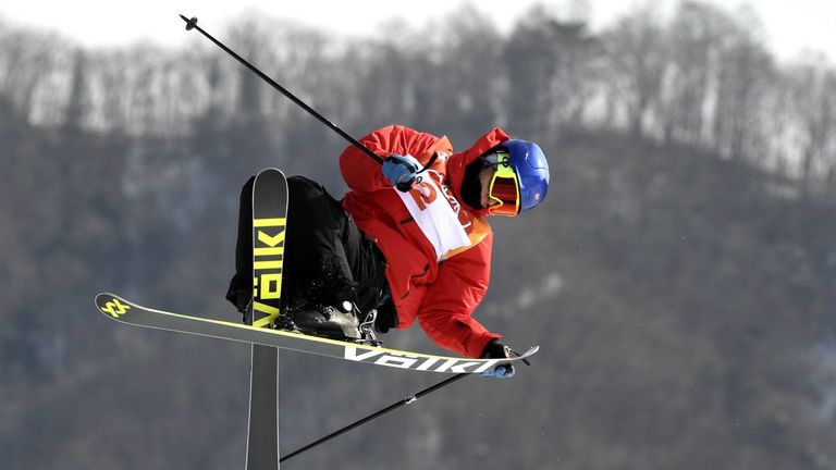 Der norwegische Ski-Freestyler Oystein Braten holt Gold im Slopestyle. 