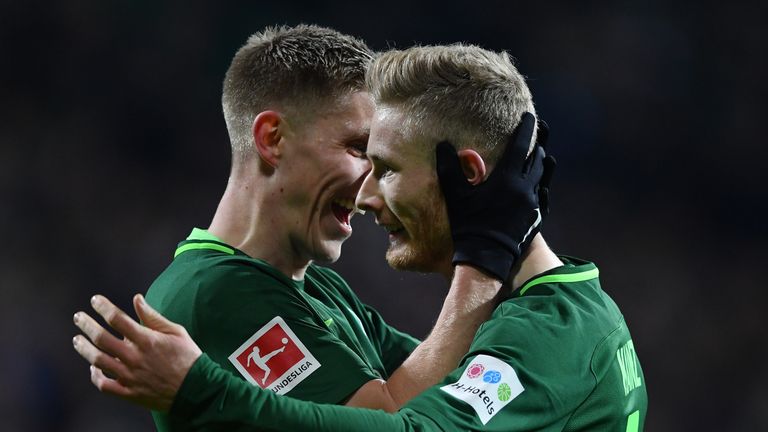 Werder Bremen trifft auf den VfL Wolfsburg.