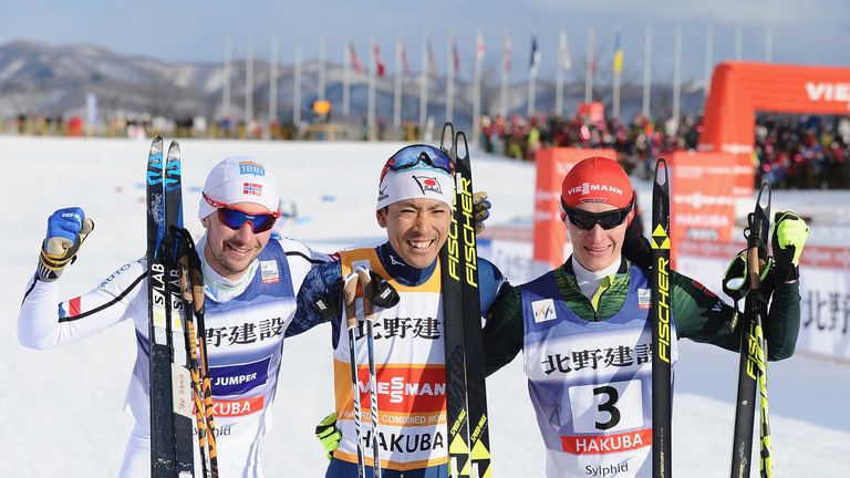 In Abwesenheit vieler Top-Athleten belegte Manuel Faißt (rechts) den 3. Platz beim Weltcup im japanischen Hakuba.