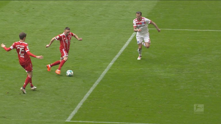 Ribery schießt das 51.000. Bundesliga-Tor.