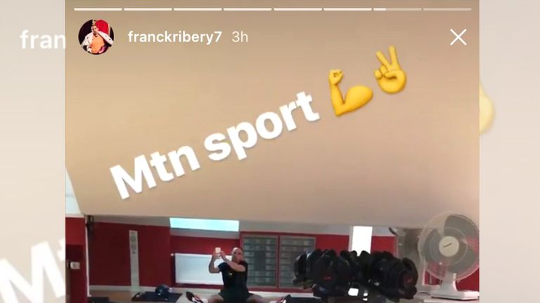 Franck Ribery ist fleißig und schwitzt im eigenen Gym (Bildquelle: Instagram/franckribery7).