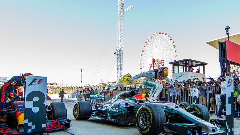 Vergangenes Jahr siegte Lewis Hamilton im Mercedes in Japan.