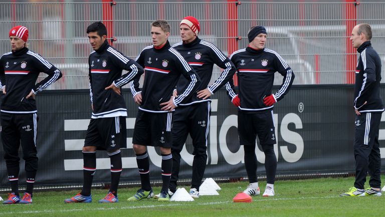 Nils Petersen (2. v.l.) spielte zu Beginn seiner Bundesliga-Karriere beim FC Bayern.