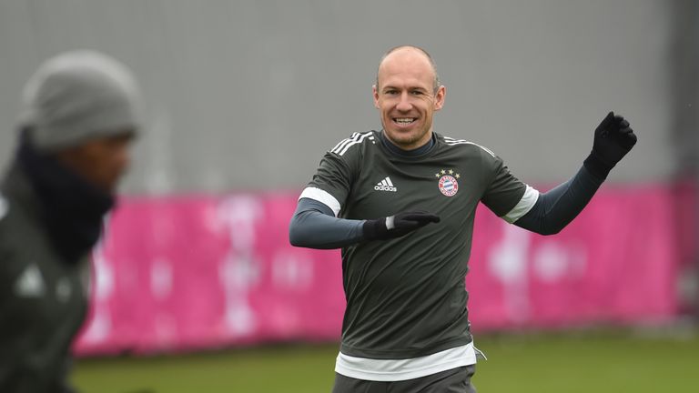 Arjen Robben ist zurück im Training.