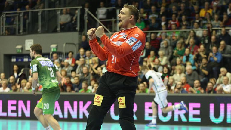 Dario Quenstedt bleibt mit dem SC Magdeburg im EHF-Cup weiter ungeschlagen.