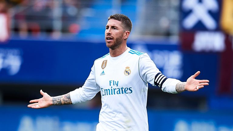 Sergio Ramos von Real Madrid erlebt gegen Eibar ein Missgeschick der unappetitlichen Sorte.