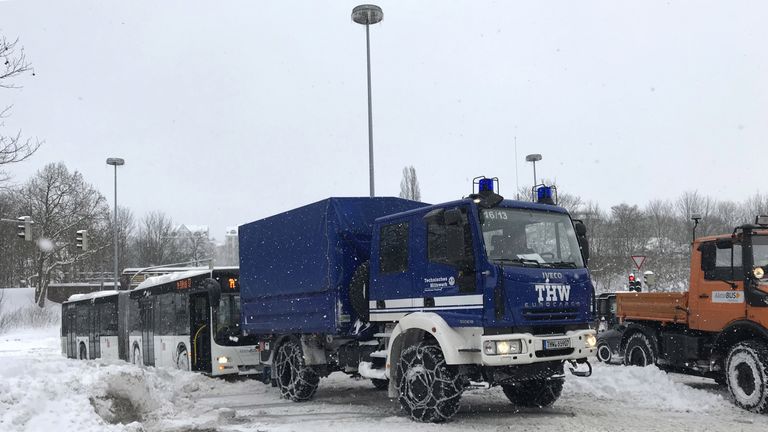 Wegen des Schneechaos in Flensburg musste die Begegnung zwischen der der SG Flensburg-Handewitt und der HSG Wetzlar abgesagt werden.